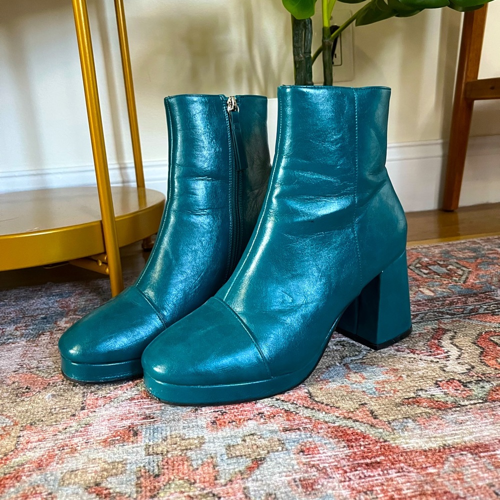 Teal Booties